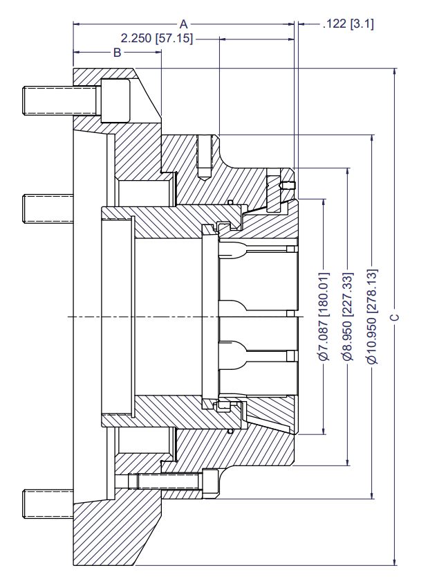 Model CB120-NB/A15, CB-NB Collet Chucks - Pull Back Design On ...